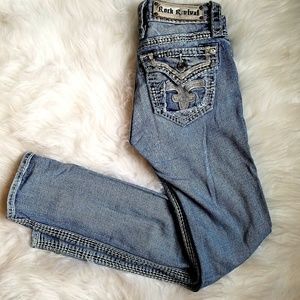 Rock Revival Rhinestone Jean's Size 25